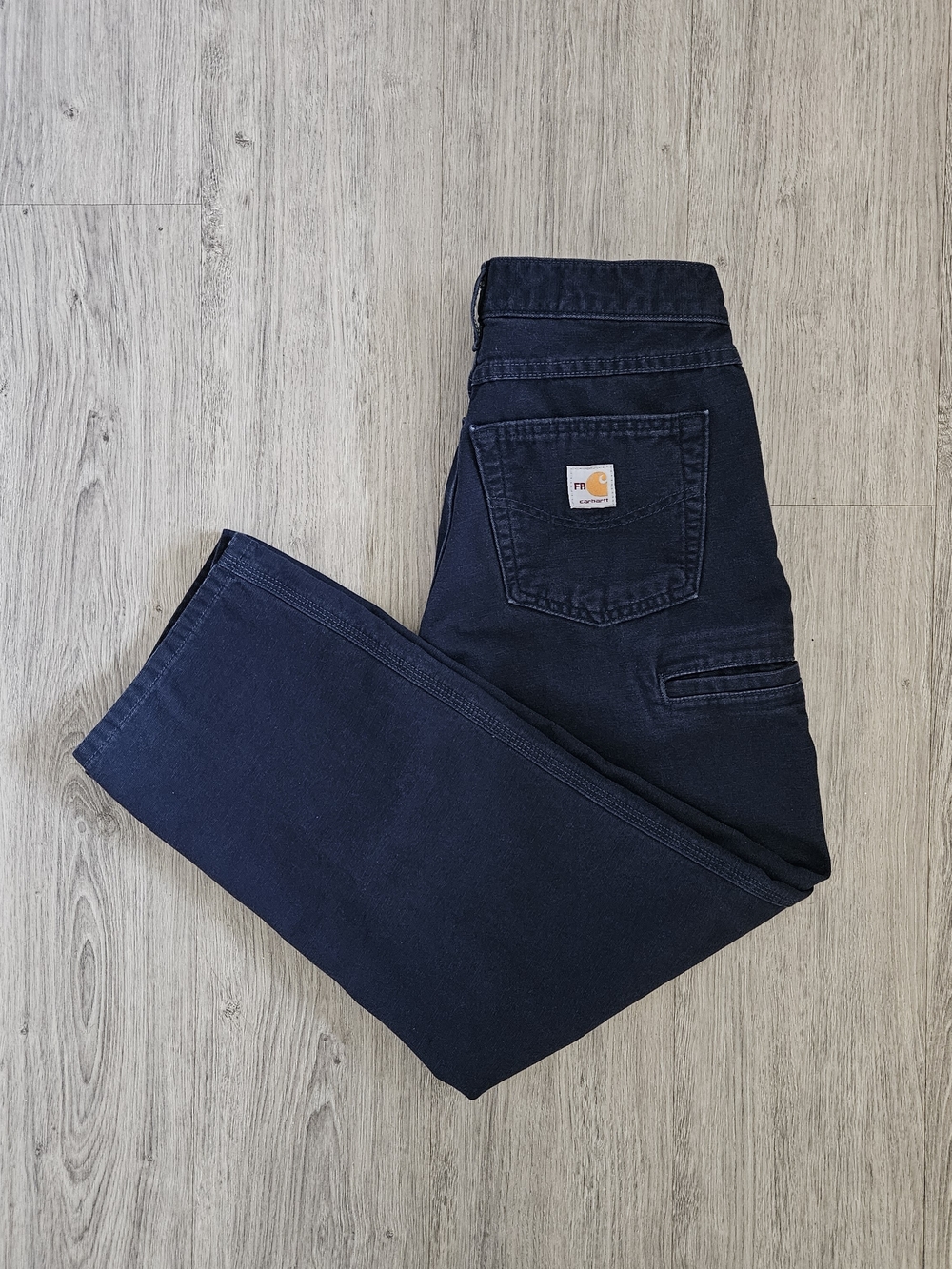 Carhartt Men's 30x30 Navy CAT2 FR Relaxed Fit Work Pants
